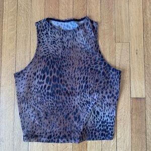 CHEETAH PRINT CROP TOP